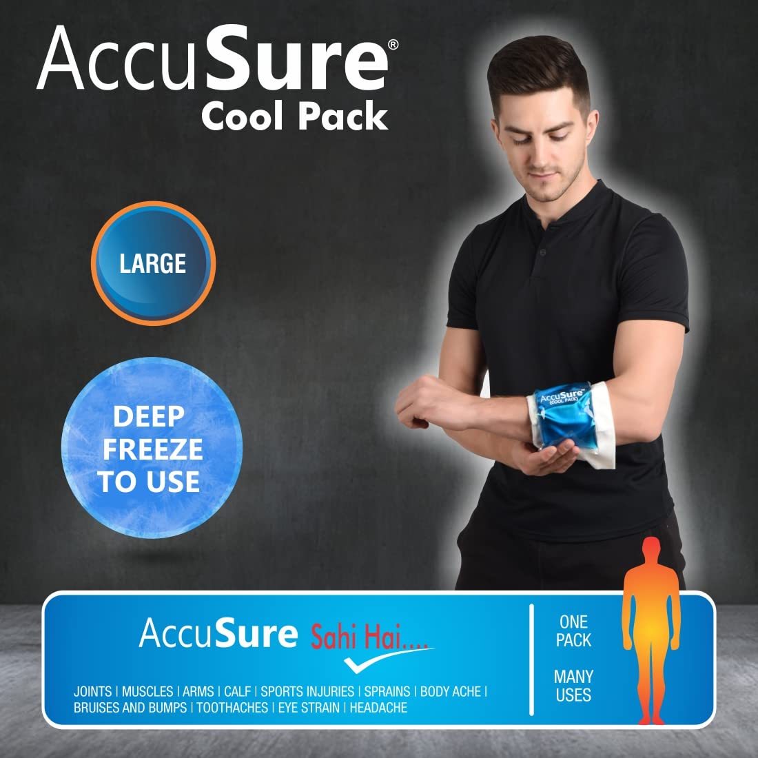 AccuSure Reusable Gel Based Cool Pack 1