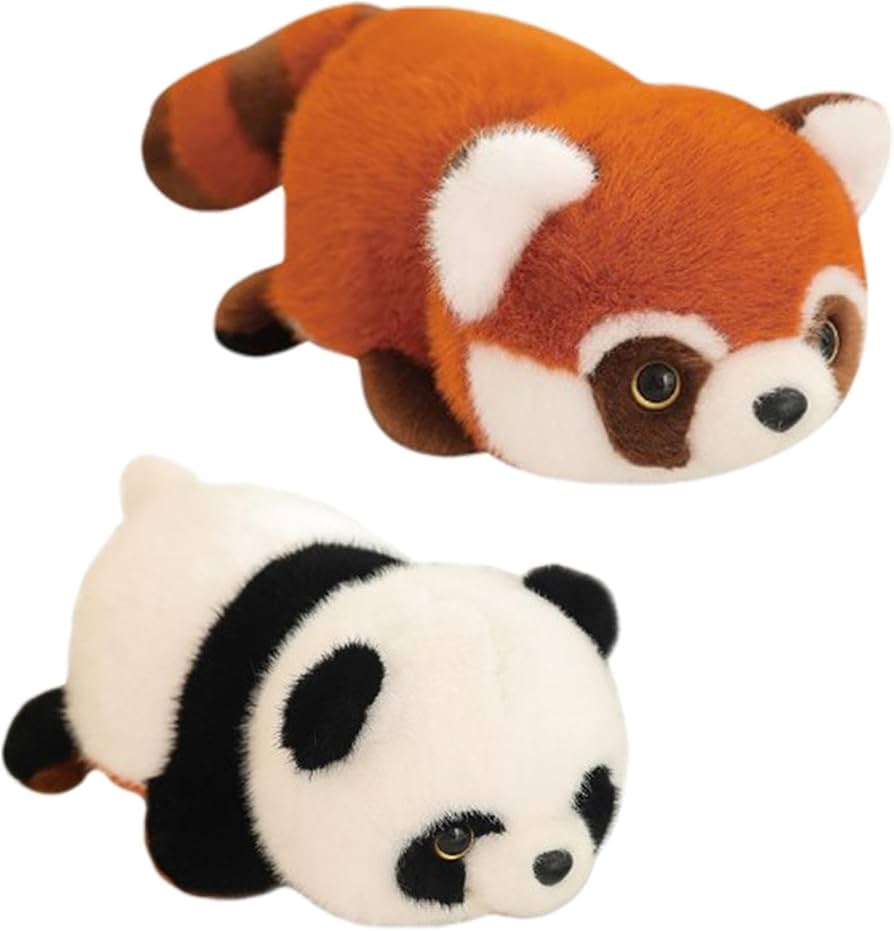 Amazon.co.jp: パンダぬいぐるみ、リバーシブルレッサーパンダ