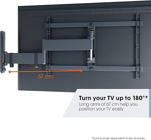 Miniatura 10 de Vogel's TVM 3465 Soporte de pared OLED de movimiento completo para televisores de 32 a 65 pulgadas, máx. 55 libras (55.1lbs), gira hasta 180,