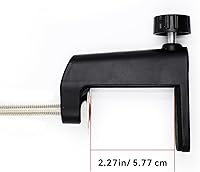 Vista 4 de Soporte universal para lámpara con abrazadera en C, base de abrazadera de montaje de escritorio para luces de brazo oscilante, iluminación