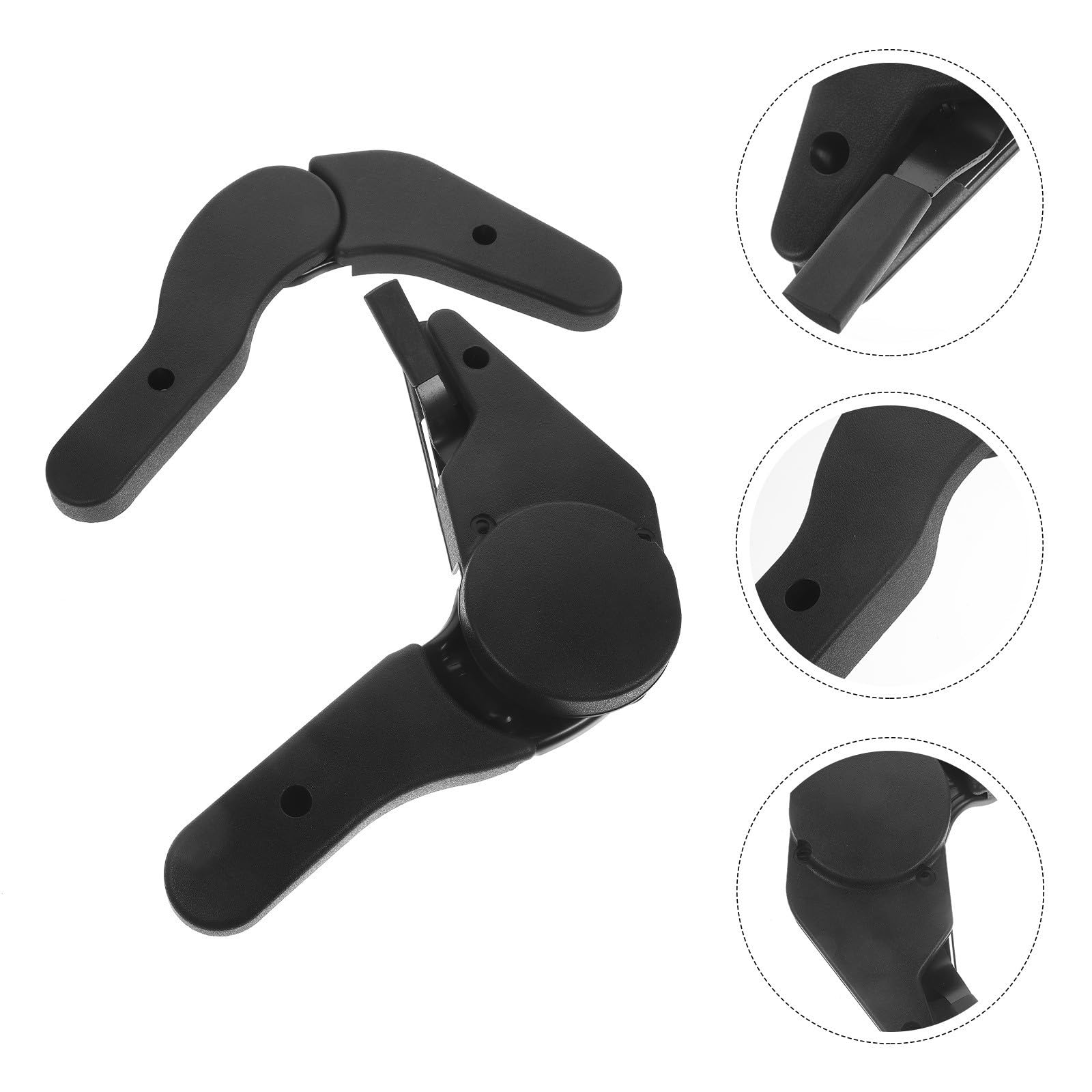 Happyyami Verstellbarer Rückenlehnenwinkel für Gaming Stuhl und Rennsitz 180 Grad Einstellbar Robustes Metall und Abs 1 Satz Zubehör für Ergonomischen Bürostuhl
