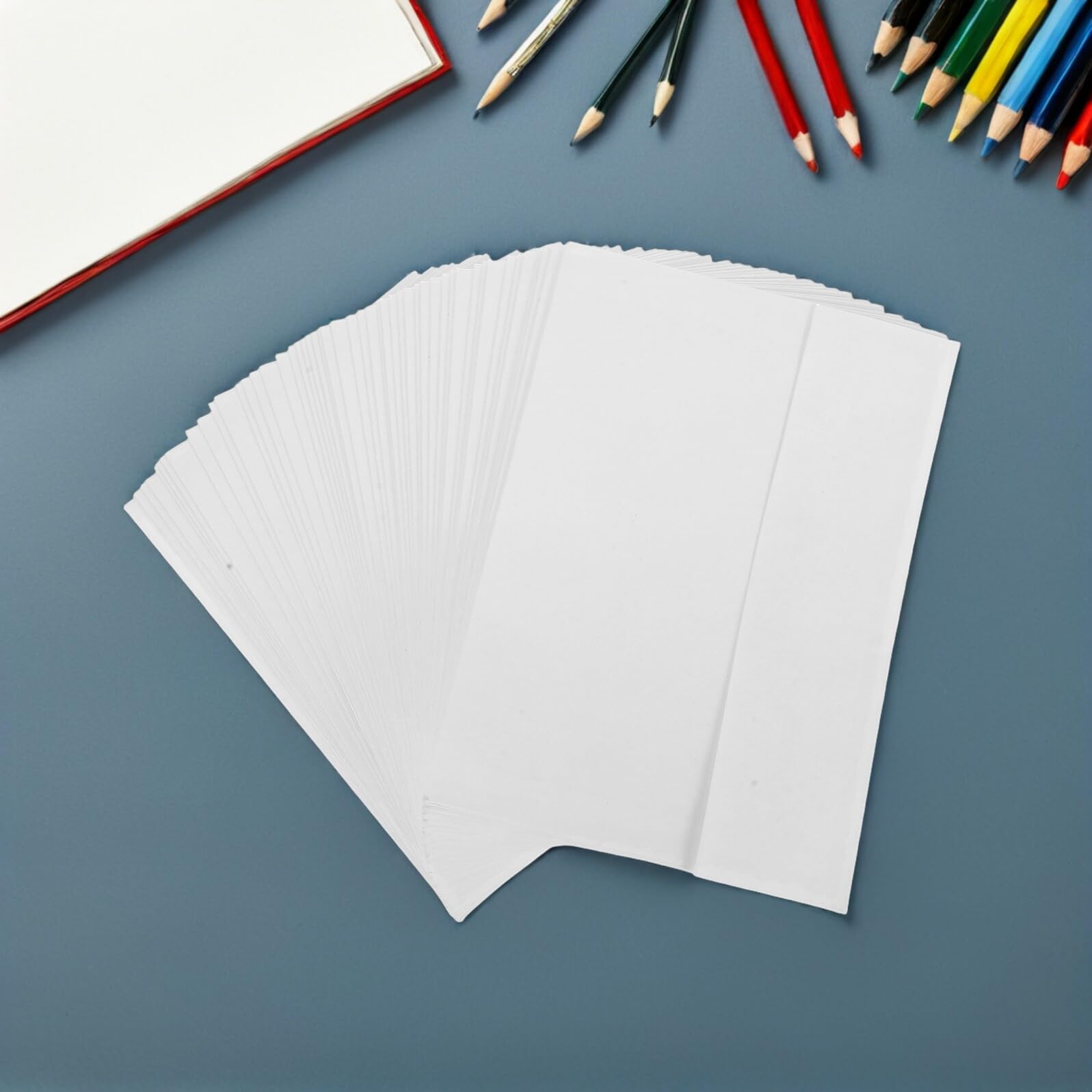 Buste A7 80 Pezzi Bianche Autosigillanti per Carta Inviti | Superficie Scrivibile, Protezione Privacy, Adatte a Compleanni e Invii Diretti