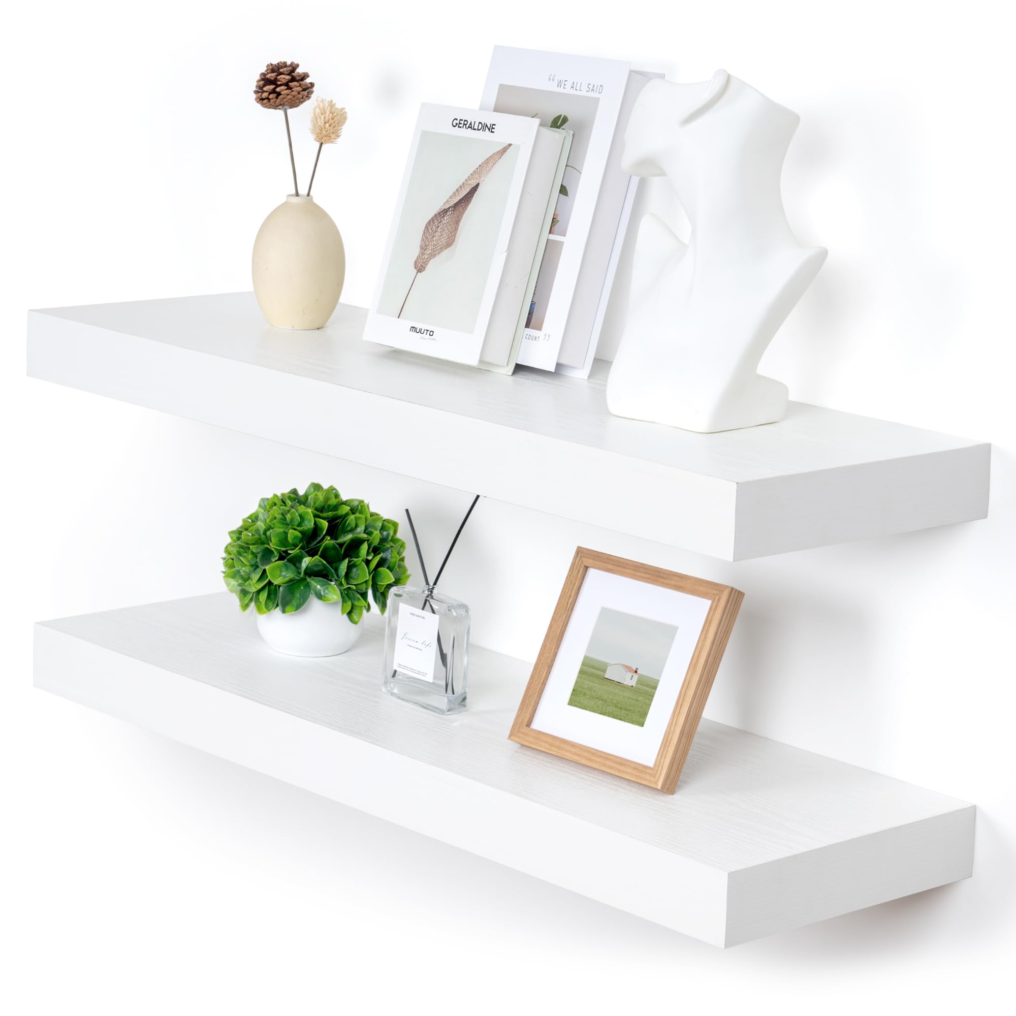 Flyjoe Deep Floating Shelves 2Pk