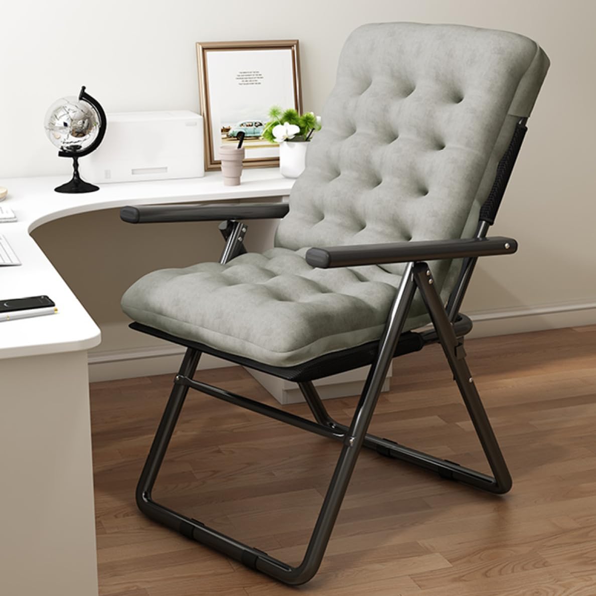 Amazon.co.jp: [ADSNS] オフィスチェア テレワーク 折りたたみ