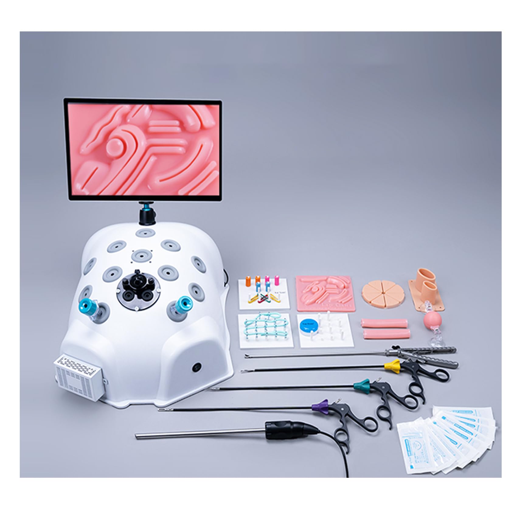 Amazon.co.jp: 腹腔鏡手術訓練 縫合練習キット 13/16インチモニター