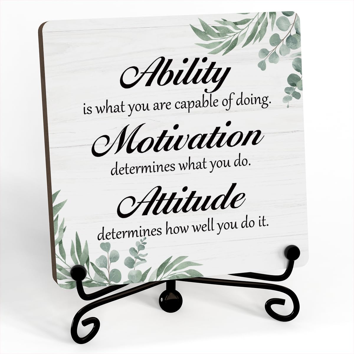 Inspirational Quotes Signs For Home Decor Ability Motivation Attitude ...