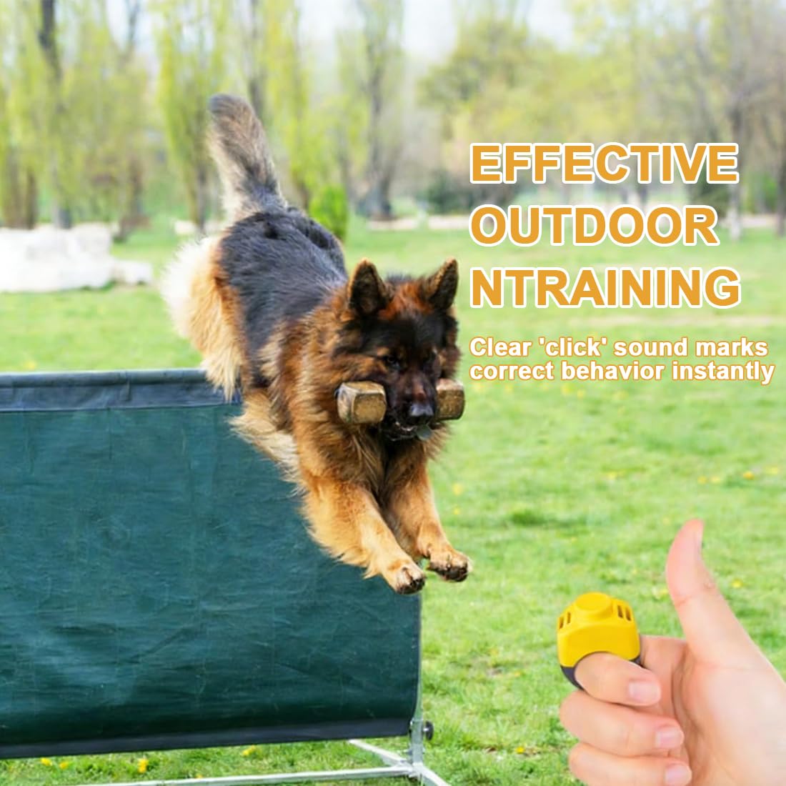 Clicker per Addestramento Cani e Gatti, con Anello per Dita, Accessorio per Addestramento Animali, Clicker Compatto per Cani, Gatti e Cavalli, Pratico e Portatile