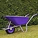 Produktbild Schubkarre PP 100 Liter | 250 kg Traglast | BAU Karre Gartenschubkarre violett Bauschubkarre Schiebkarre Garten rostfrei verstärkt stabil hohe Tragkraft