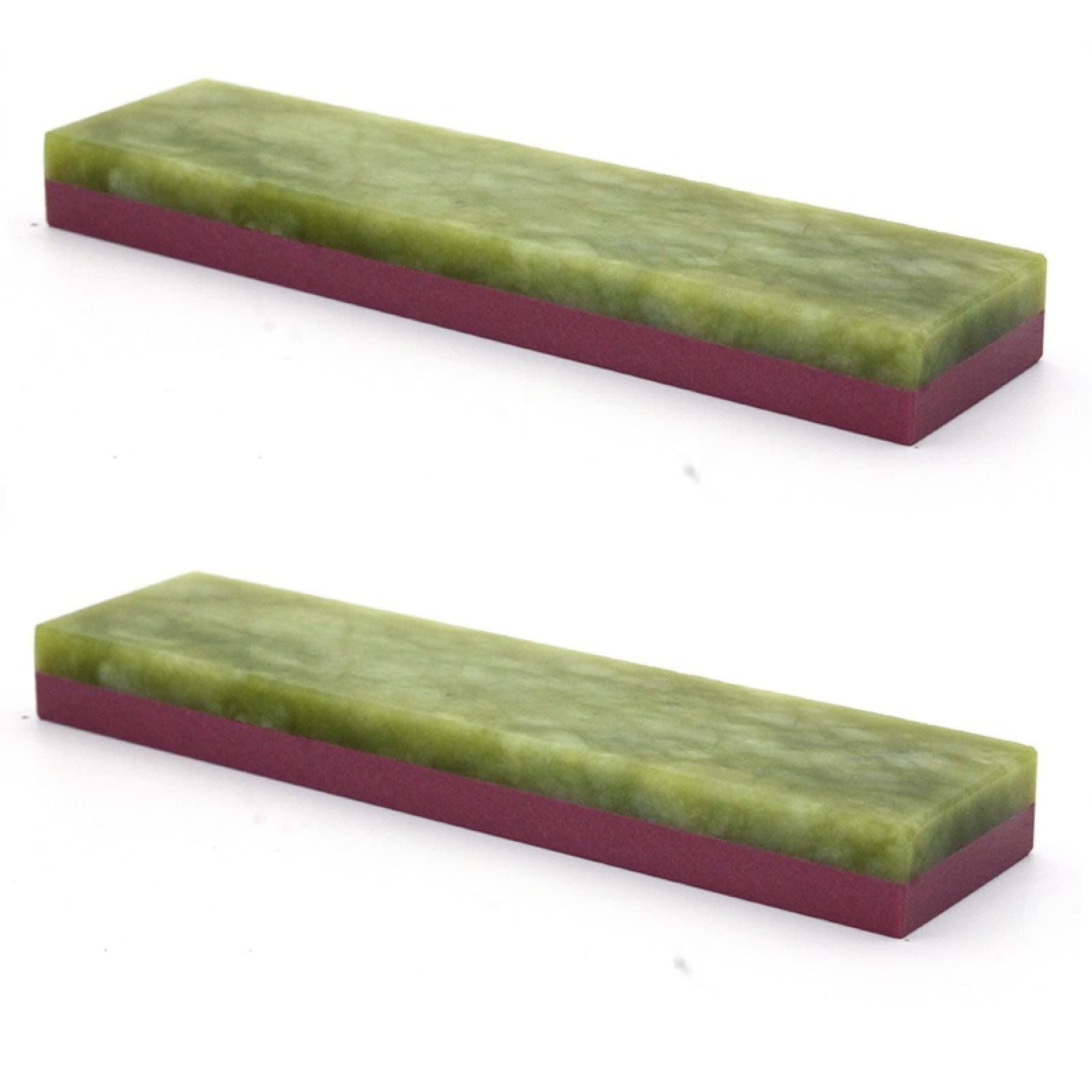 Profesjonalny kamień do ostrzenia noży, Rubinowy kamień do ostrzenia noży Osełka dwustronna 100x25x10mm 800-10000 Grit 2 szt(3000 10000 Grit)