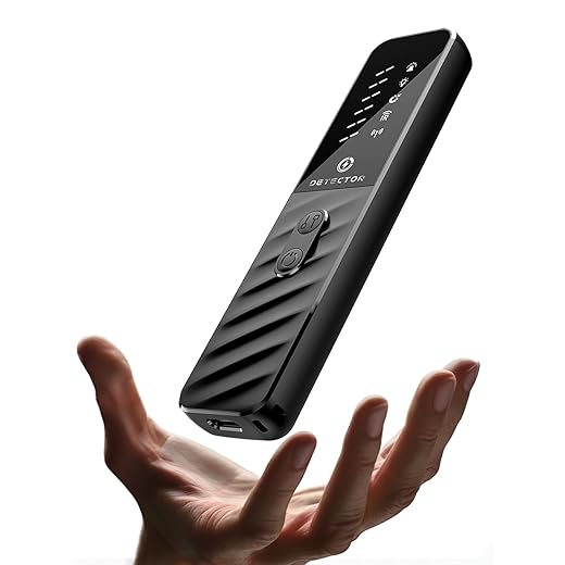 Hidden Camera Detectors, Anti Spy Bug Camera Finder & GPS Tracker Detector, Anti-Theft Alarm, 6-Level Sensitivity, 168H Battery, Privacy Pen Hidden Device Detector for Travel, Hotel, Home, Car, Office