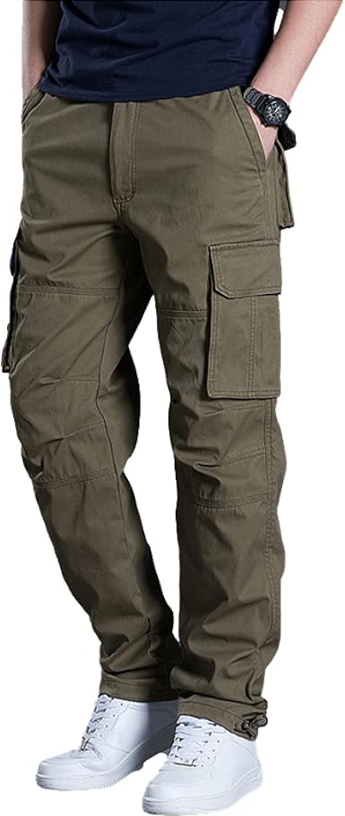 Pantalones Cargo para Hombre, Moda, Multibolsillos, Pierna Recta Suelta,  cómodos Pantalones Deportivos al Aire Libre para Todo fósforo, Cuatro  Estaciones: Amazon.es: Ropa