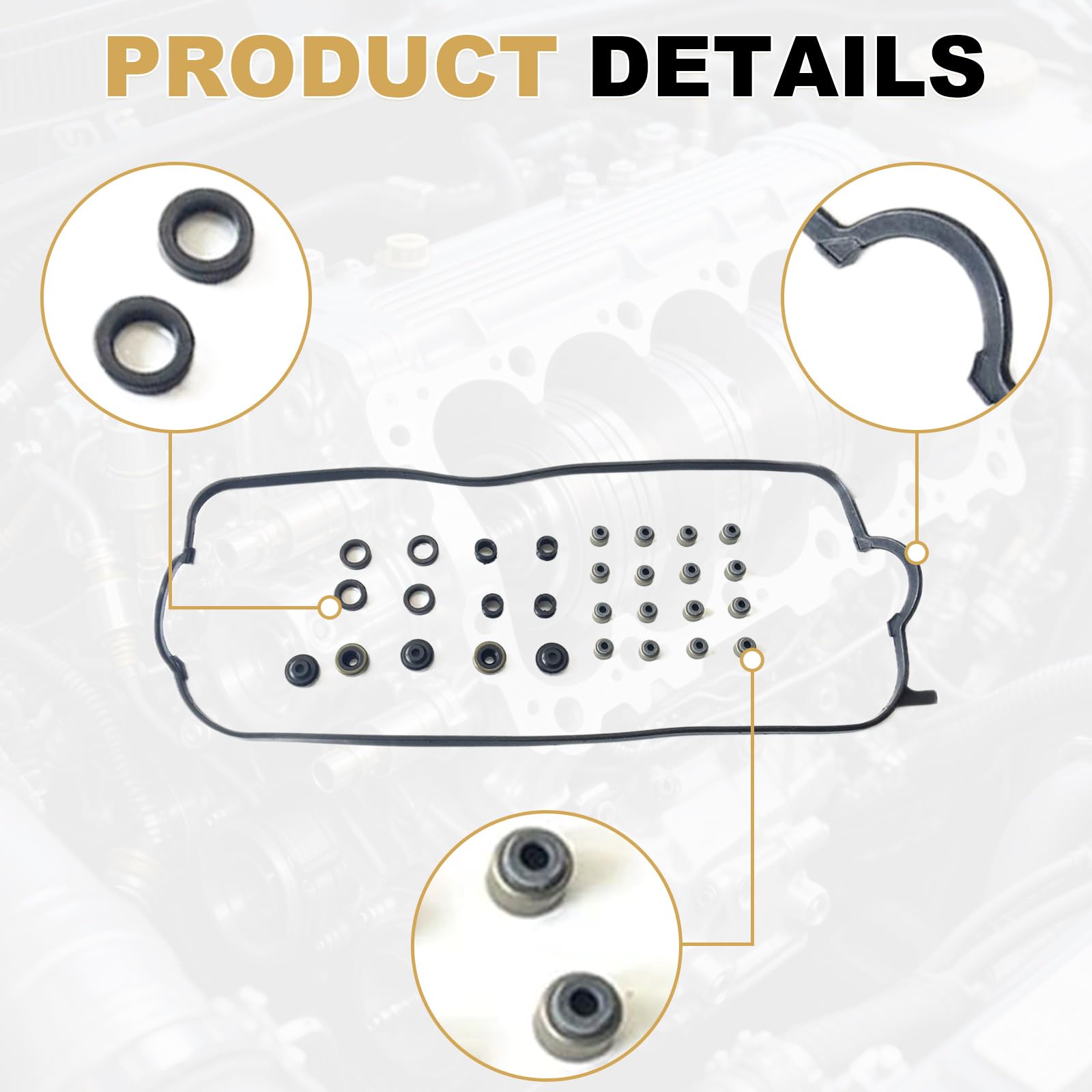 Head Gasket Set & Timing Belt Kit With Water Pump - Fits 1998-2002 Honda Accord, Acura CL, Odyssey, Isuzu Oasis F23A Engines - View #10