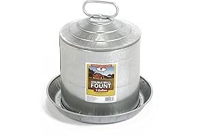 LITTLE GIANT Galvanized Double Wall Founts: The heated chicken waterer 5 gallon