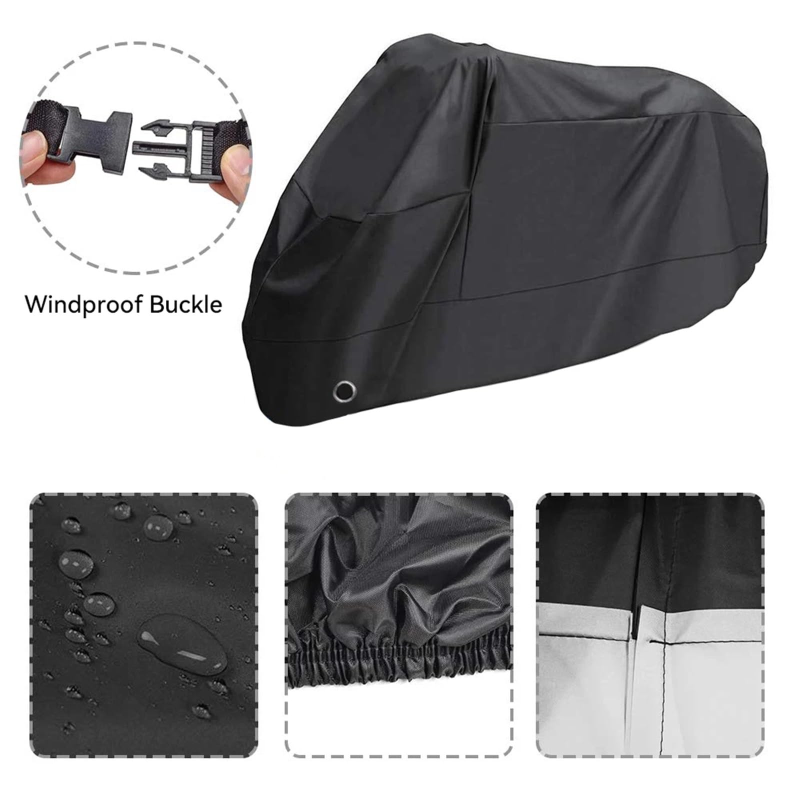 Coprimoto in poliestere | Multicolor Multi dimensioni Outdoor Rain and Ion: copertura for moto in poliestere(Black,L)