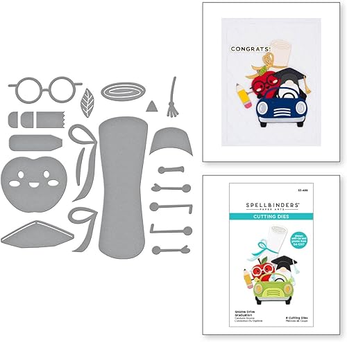 Miniatura 2 de Spellbinders Troqueles grabados para graduación S3-488 Gnome Drive