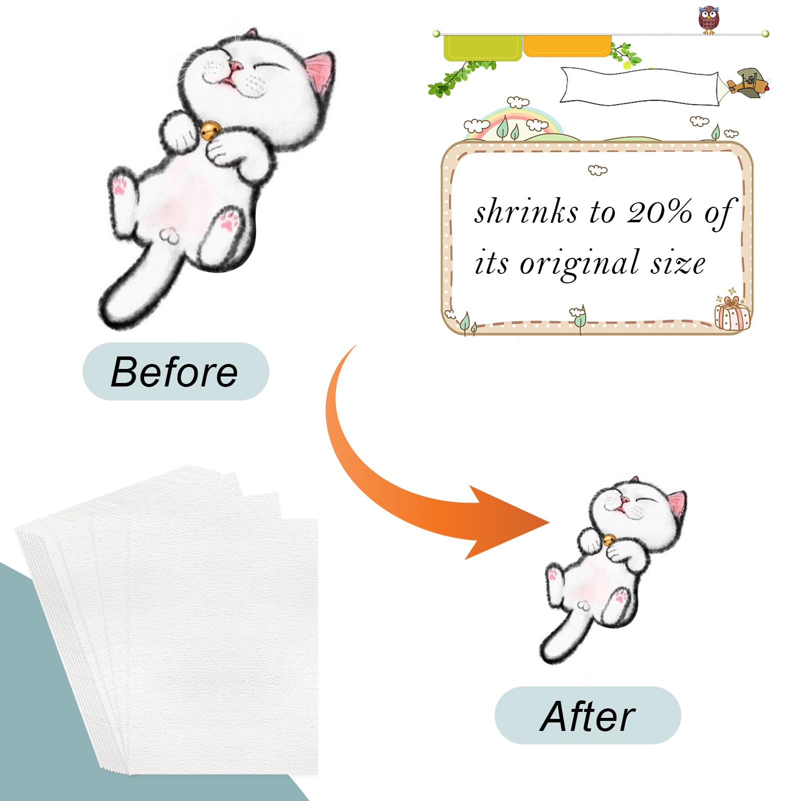 Kit Plastica Termoretraibile 208 Pezzi - Fogli, Accessori Per DIY, Portachiavi, Orecchini - Foto 7