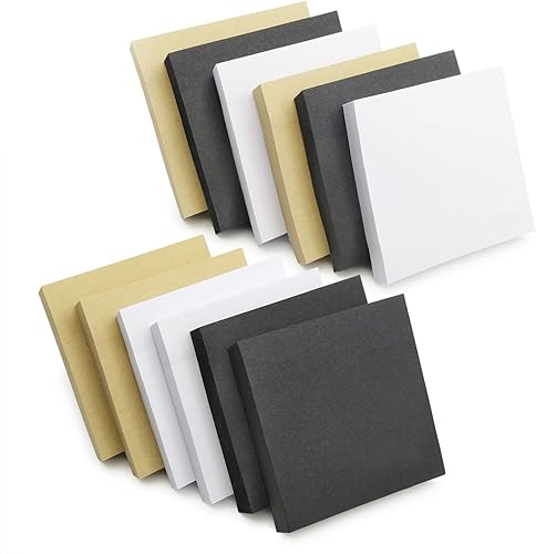 Notas adhesivas de 3 x 3 pulgadas, 3 colores, 12 blocs de notas autoadhesivas, 100 hojasbloc, notas de entrada para estudio, trabajo, vida diaria