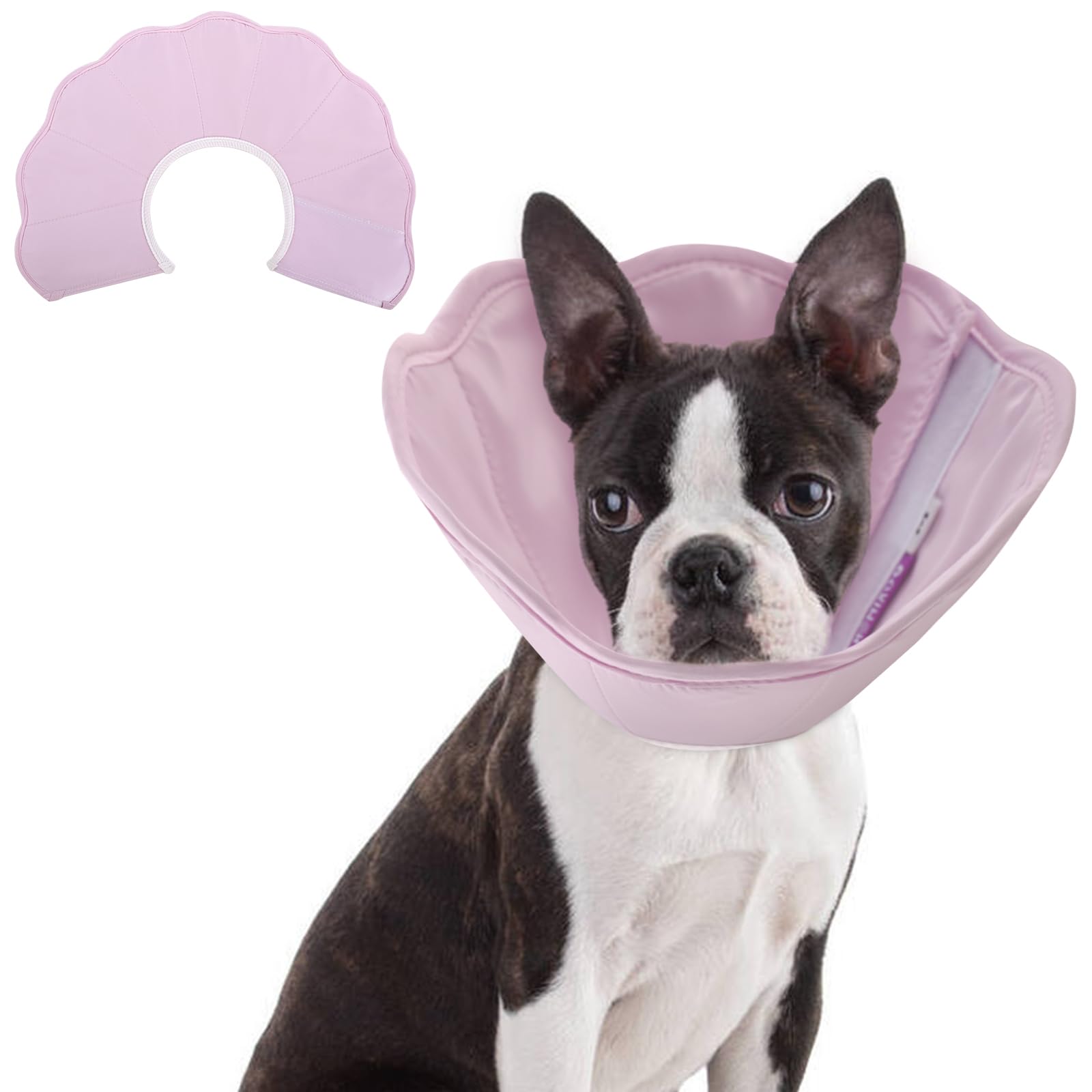 Cono de Recuperación para Perros Gatos, Collarines para Curar Heridas Collar de Cuello Isabelino Collar de Protección Ajustable para Perros y Gatos Recuperación de Cirugía Heridas(Rosa Claro, XL)