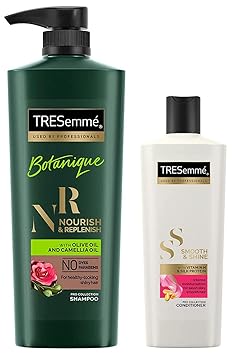Tresemme Botanique Nourish And Replenish Shampoo, 580ml And Tresemme Smooth & Shine Conditioner, 340 ml