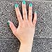 Dazzle Dry Mini Kit 4 Step System - Palm Springs, a mid-century modern deep seafoam green. Semi-sheer cream. (5 Piece Kit / 5 Manicures)