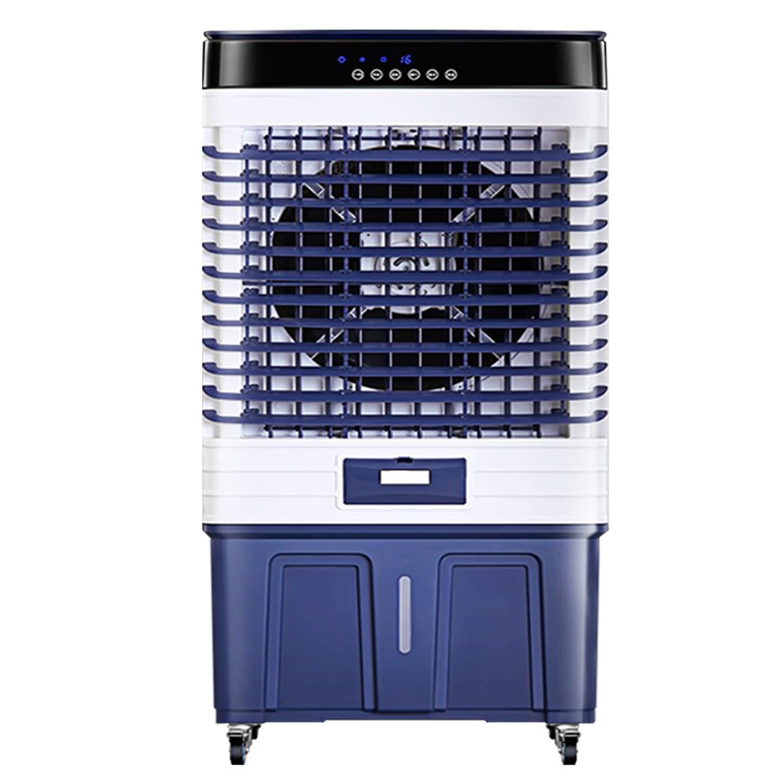 AYCDL Portable Air Cooler, 3 in 1 Evaporative Air Cooler, 3 Wind Speeds, 55L Water Tank, 6 Ice Boxes, Low Noise, 120° Oscillation for Home Office Dorm,200W