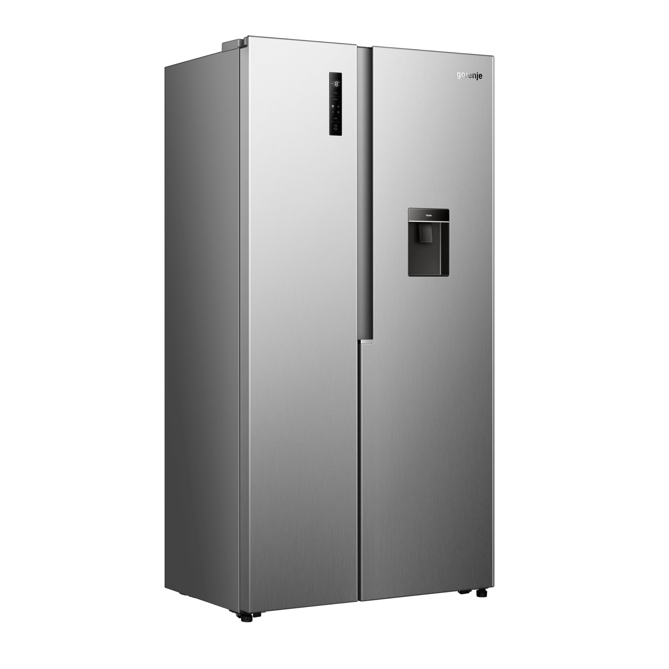 Gorenje NRS917E41XWD Kühl-Gefrierkombination/Freistehend/ 541L/ 39dB/ EEK: E/NoFrost Plus/Wasserspender/Multiflow 360°/ CrispZone/Supercool/FastFreeze/(BxHxT): 91,1 × 178,6 × 61,5 cm/Grau