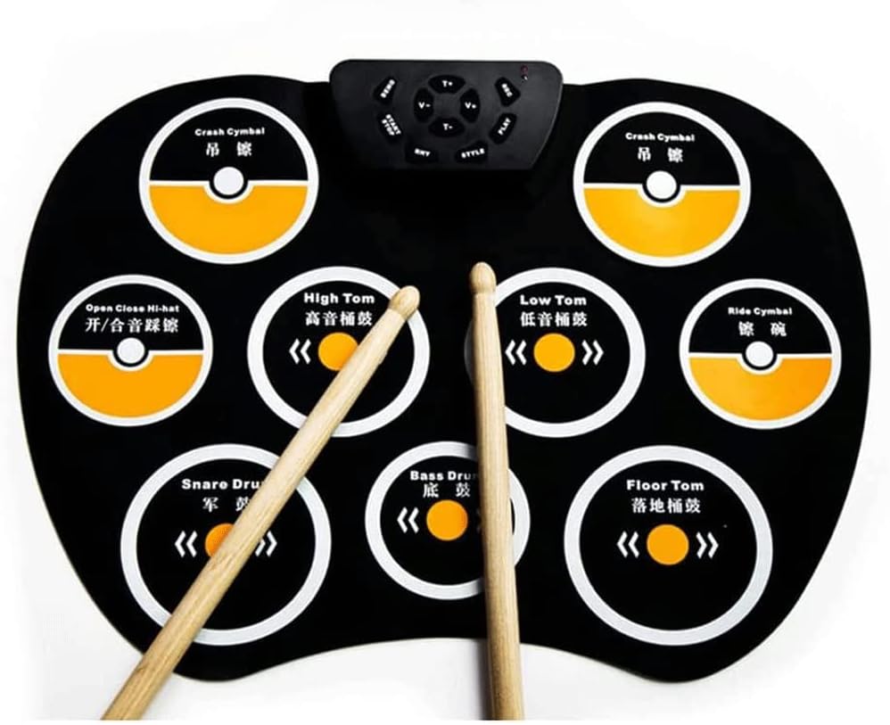 LIOONS Unique Shaman Drum Electronic Drums Silicone Electronics Set 9 Hand Drums with Recording Function Ethereal Drum for Men and Women Beginners Distinctive Sound