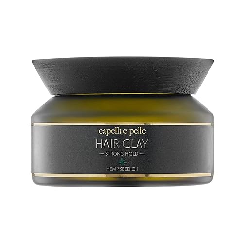 Capelli e Pelle Arcilla para el cabello fuerte de 6.8fl oz - Con aceite de semilla de cáñamo