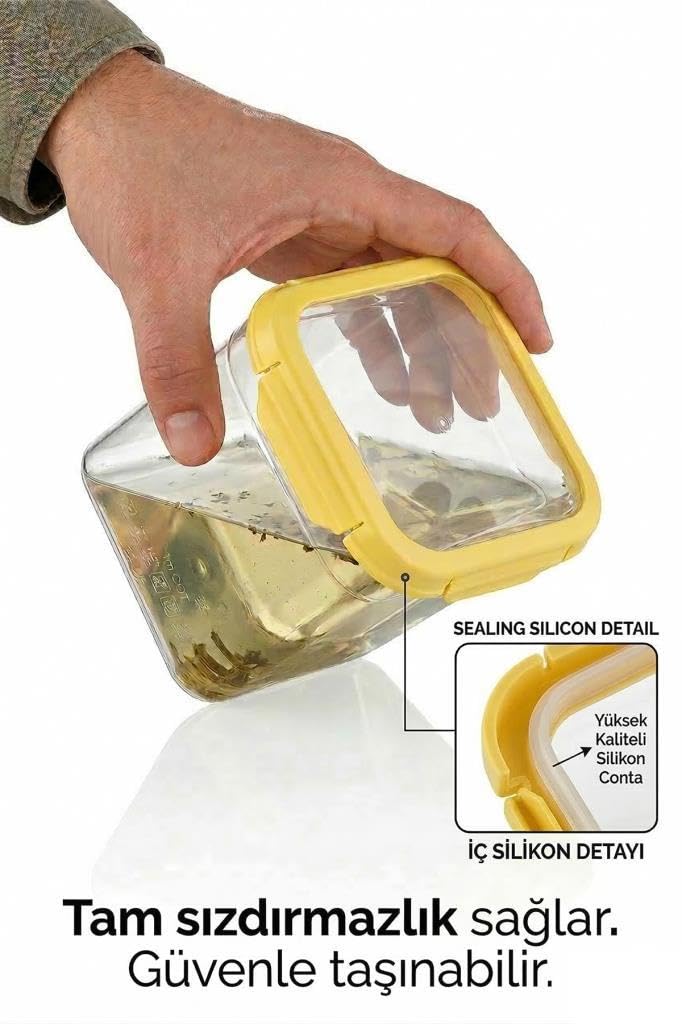 Smatware 4'Lü Set Loxo Sızdırmaz Saklama Kabı 700 ML TURUNCU