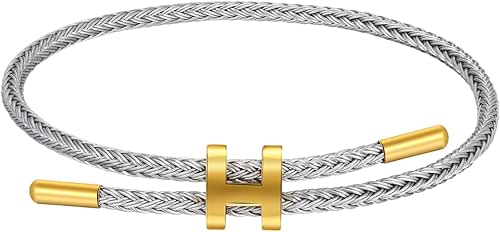 AIMADE Bracelets for Women Adjustable Charm Bracelet, 18k Gold-plated Buckle