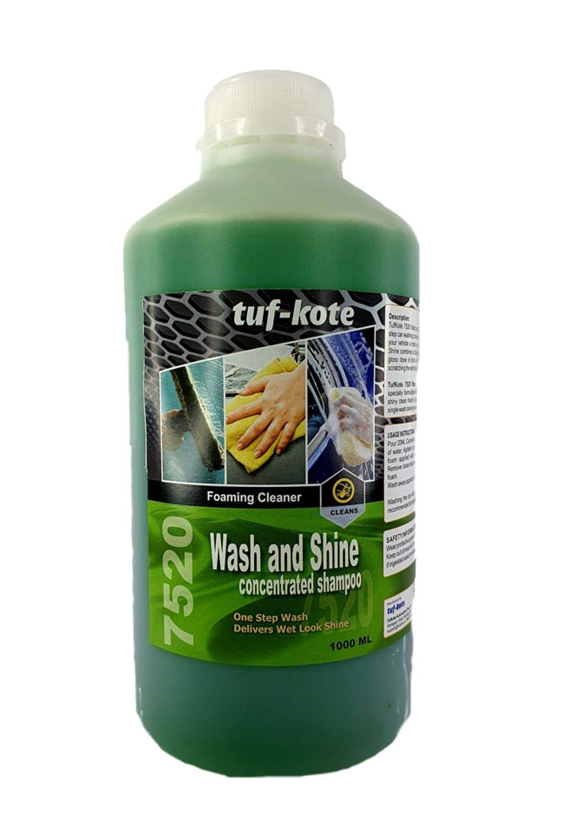 Tufkote 7520 WASH & Shine Car Wash Shampoo Gel Concentrate [1 Litre] pH Neutral