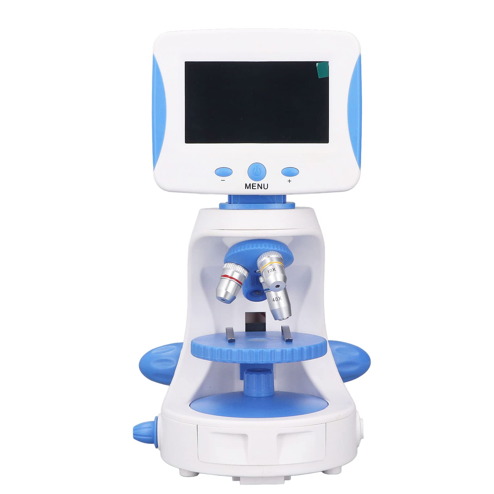Microscopio Biológico ABS Microscopio Compuesto óptico 40X 640X Pantalla de TV LED Ajustable para Niños Estudiantes, 3 Modos de Visualización para Exploración Científica Experimentos de
