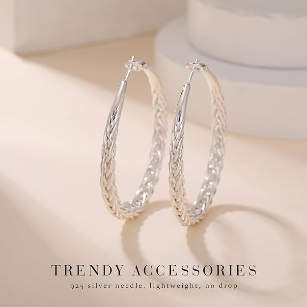 Silver Hoop Earrings