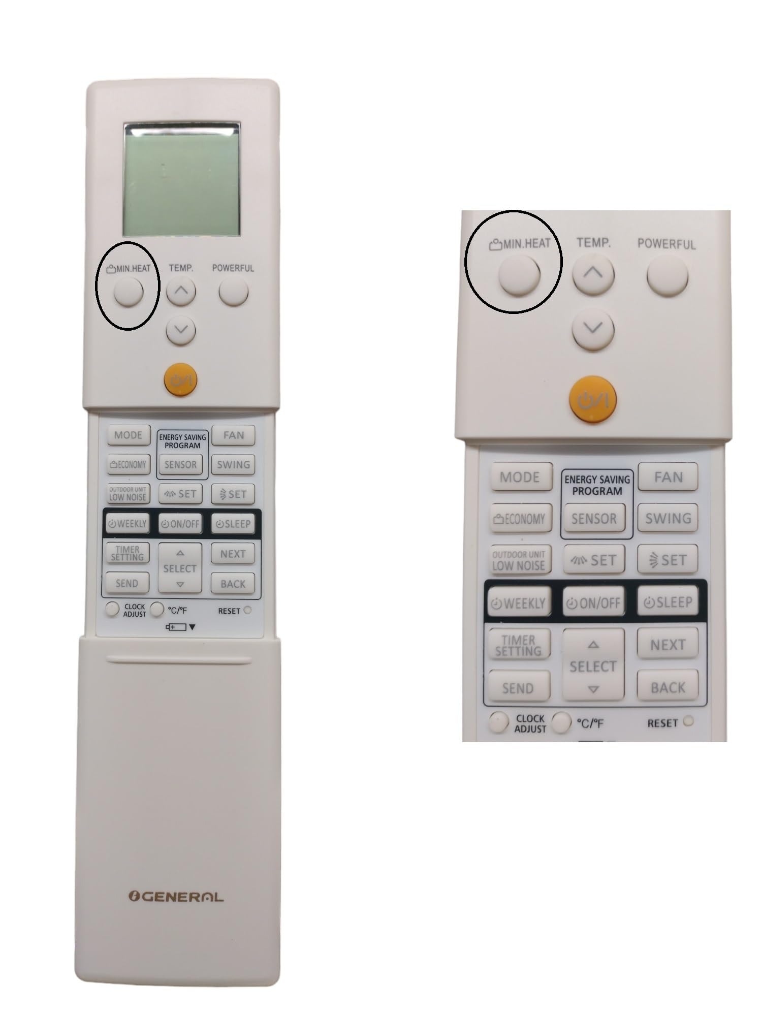 AMAZOR AC Remote Control Compatible for O General AC Remote/O General Split ac Remote/O General Window Ac Remote (ASGG18CGTA-B 1.5 TON) (B0D38ZRC6T) Amazon Price History, Amazon Price Tracker