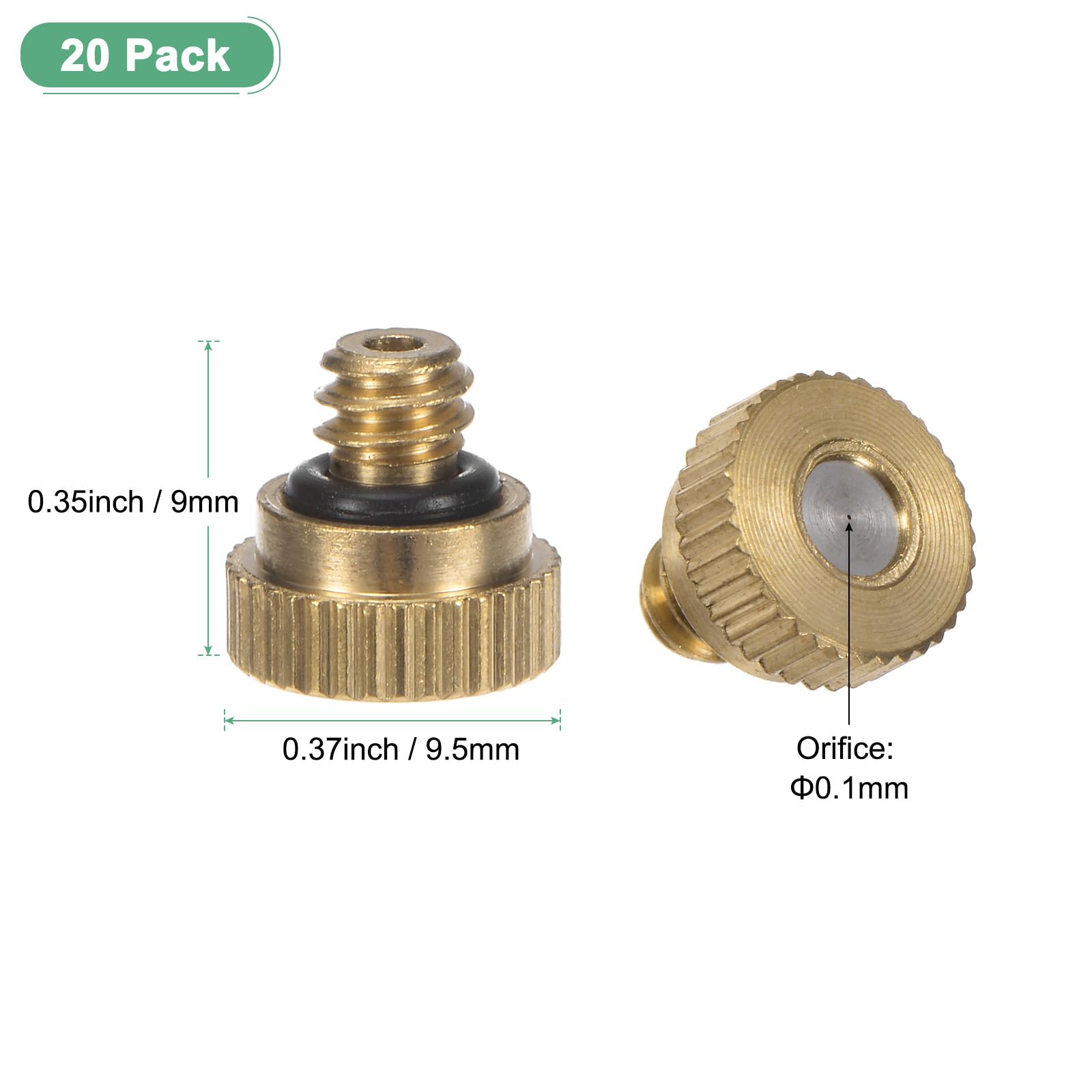 M METERXITY 20-Pack Brass Misting Nozzle - Image 3