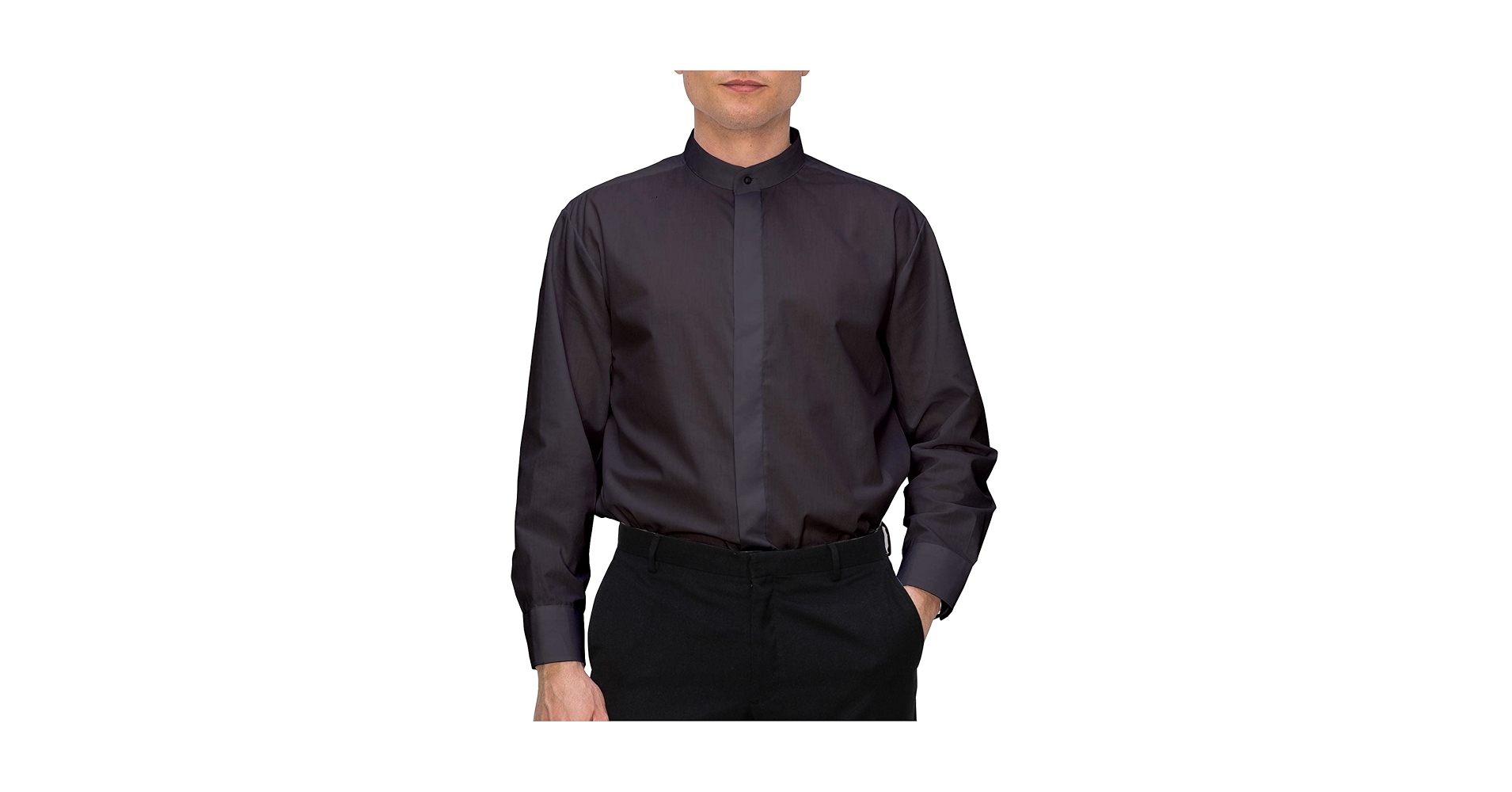 Amazon.com: OmegaTux Men's Banded Collar(Mandarin Collar