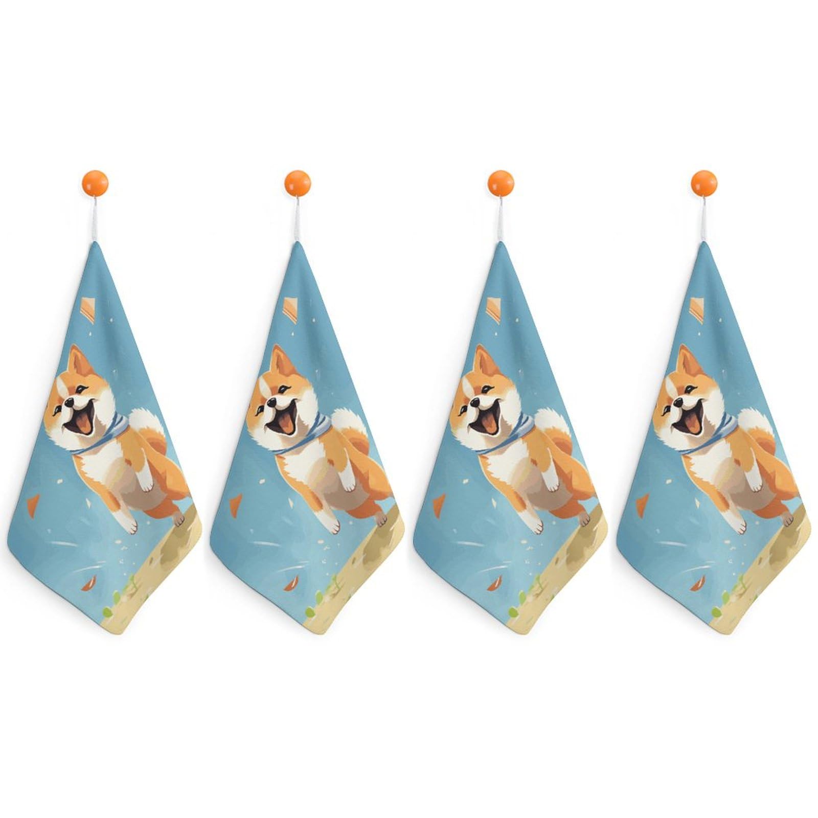 Essuie-mains Shiba Inu microfibre pour une cuisine propre et une vaisselle impeccable