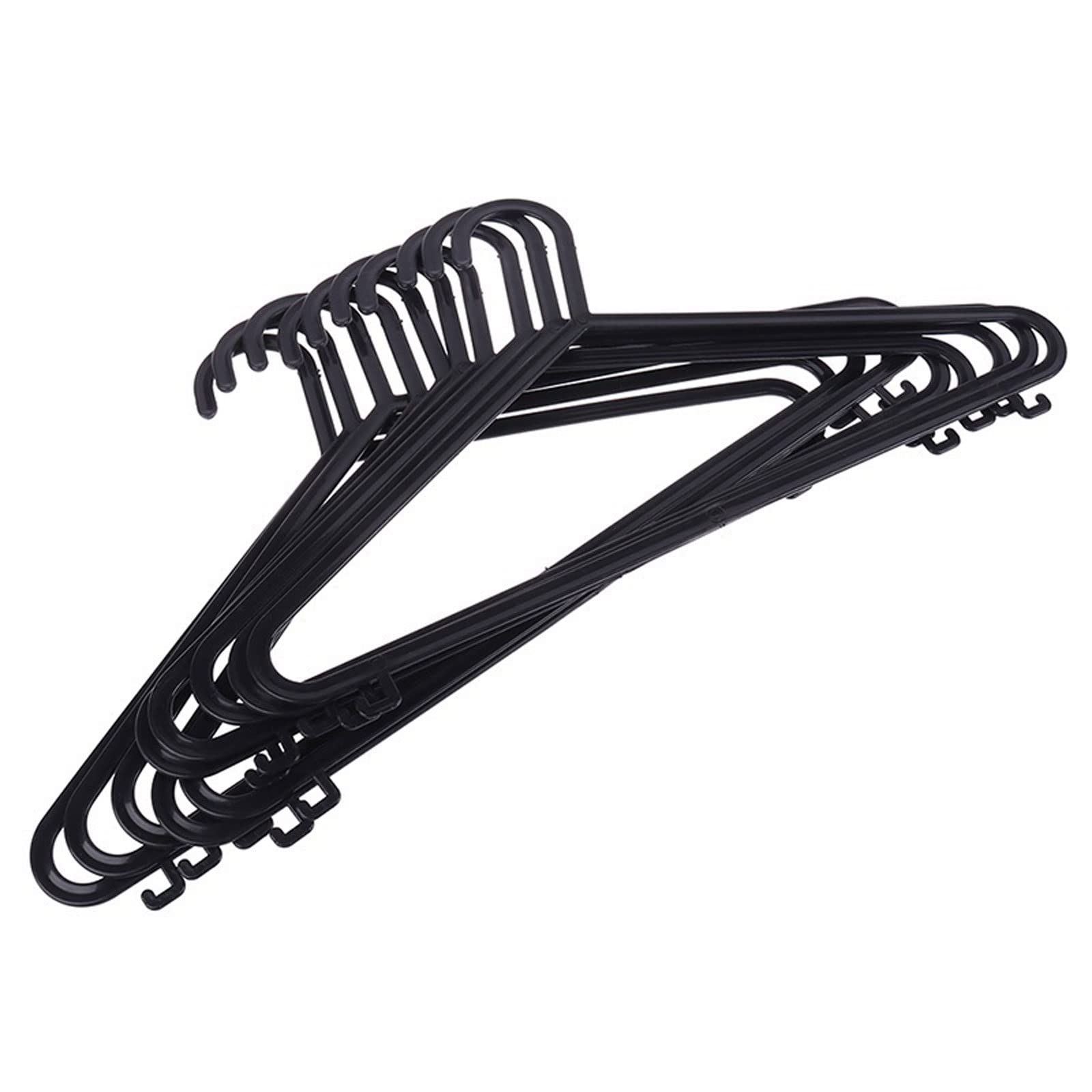 JINGYAN Standard Hangers Dry clothes hanger black plastic household storage rack