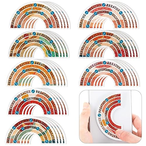 Geyee 36 Pcs Anxiety Sensory Stickers Breathing Stripe, Charming