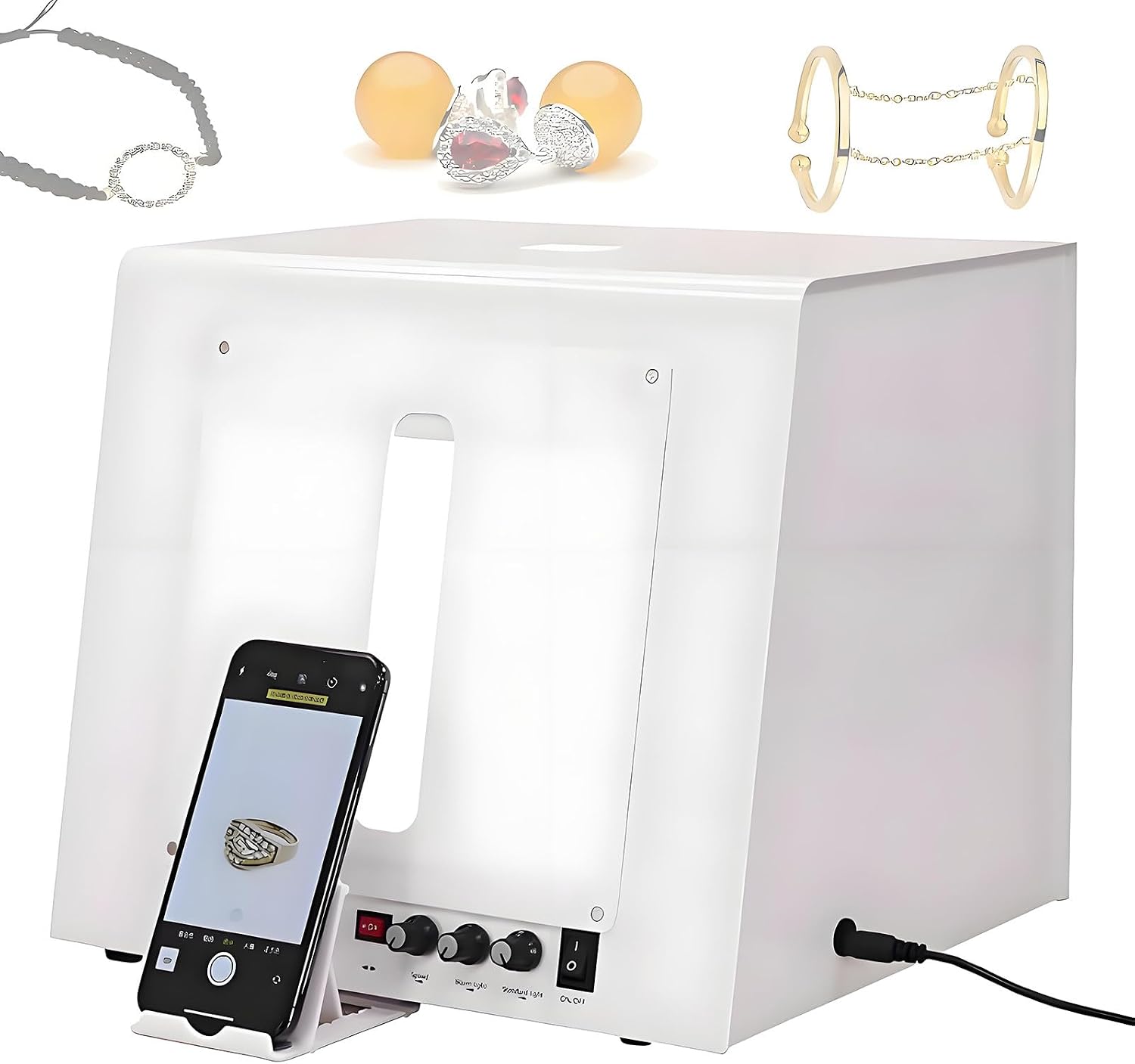 Timable Light Box Amazon.com : Professional 360° Rotating Photo Studio Light Box with ...
