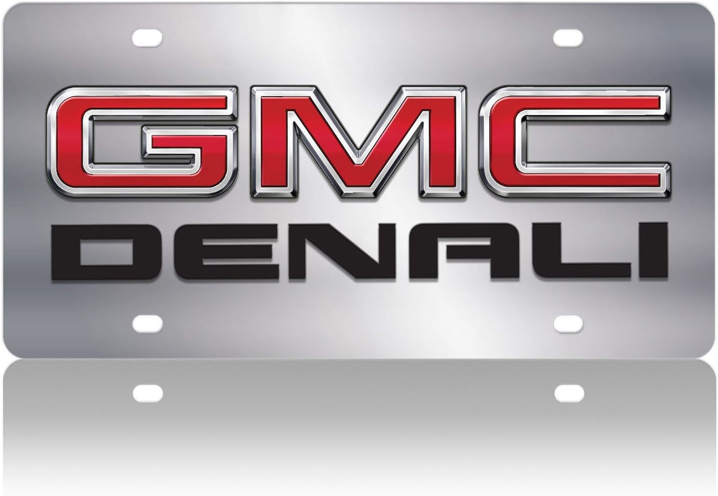 Eurosport Daytona- Compatible with -, GMC Denali Stainless Steel License Plate