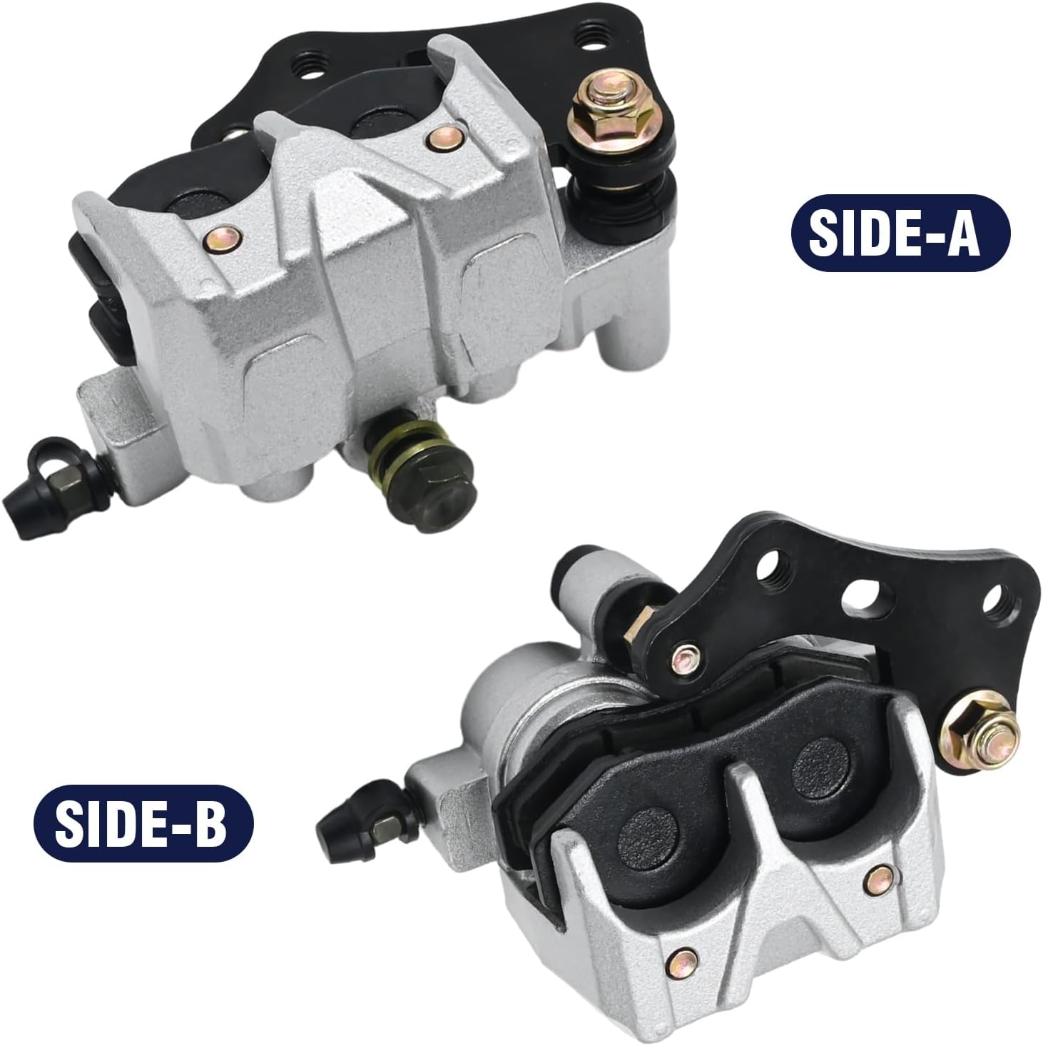 Motorcycle Caliper, Front Brake Caliper Replacement for Kawasaki Ninja 250 250R EX250F 2008-2012 43080-0062-GN 43080-0093-GN