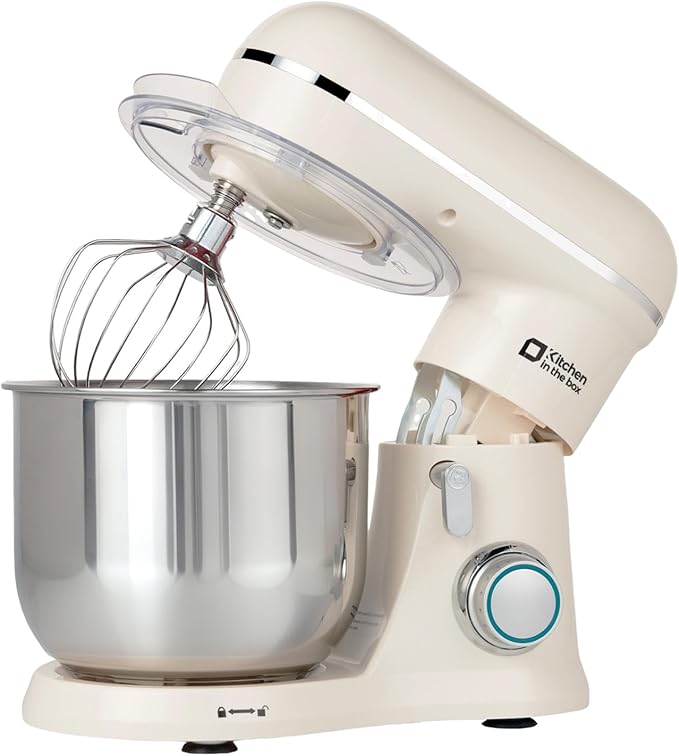 Kitchen in the Box 3.5 quart cream white compact stand mixer