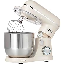 Kitchen in the Box Stand Mixer, 3.5 QT Small Kitchen Electric Stand Mixers, 10-Speed Portable Lightweight Dough Mixer for Daily Use with Egg Whisk, Dough Hook, Beater (Cream White)