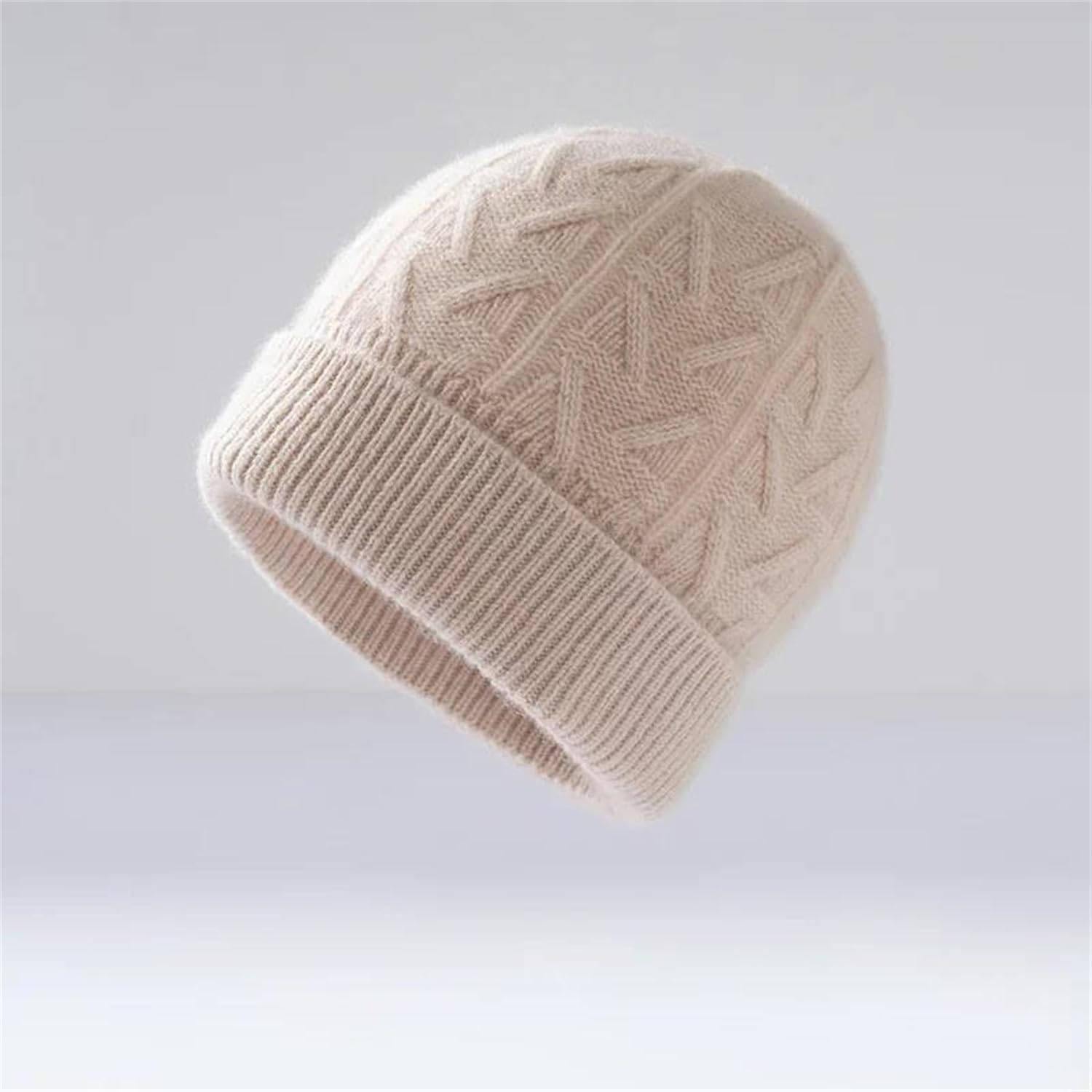 Unisex Slouchy Warm Casual Stretchy Beanie - Solid Color Causal Winter Knitted Hat for Cold Weather Outdoor Cap