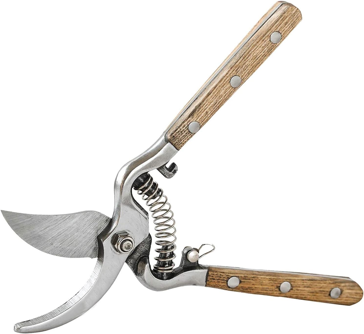 Pruning Shears, 8" Professional High Carbon Steel Non-Slip Handle Sharp Garden Shears for Plant