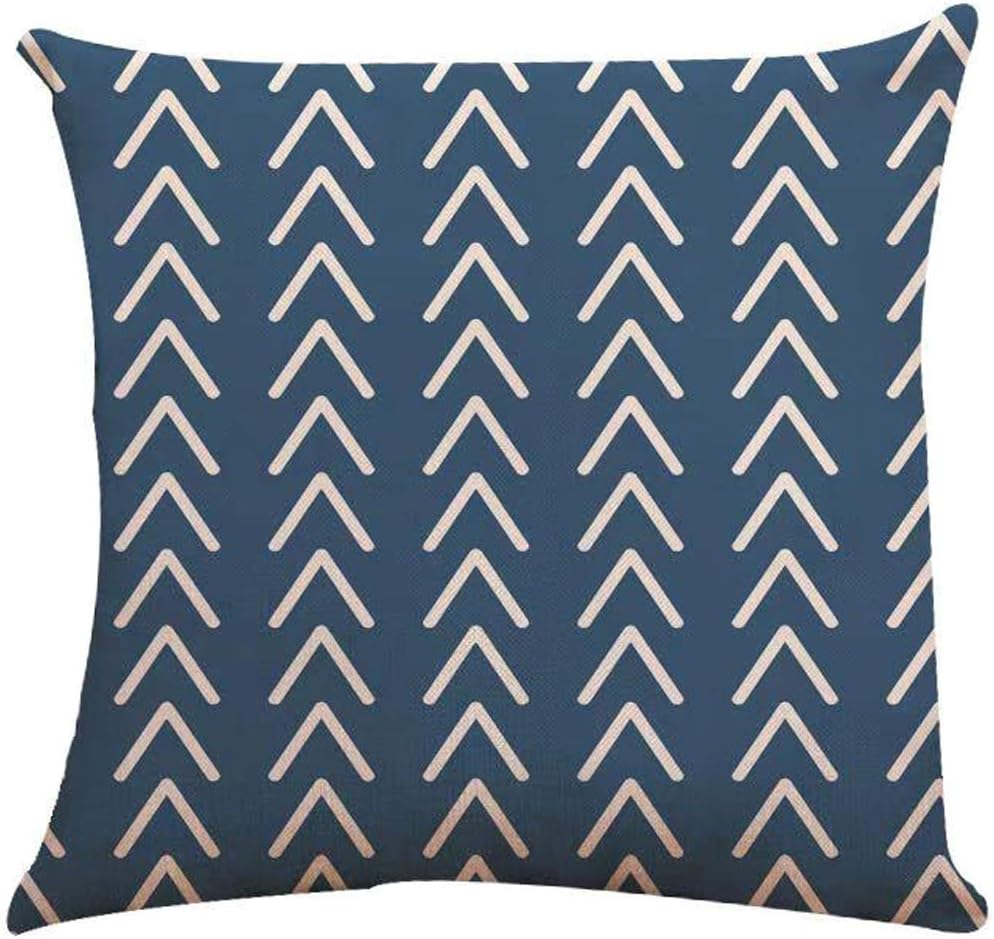 YCOLL Pillow Covers 18x18 Set of 4, Modern Sofa Throw Pillow Cover, Decorative Outdoor Linen Fabric Pillow Case for Couch Bed Car 45x45cm (Light Blue, 18x18,Set of 4) : Home & Kitchen