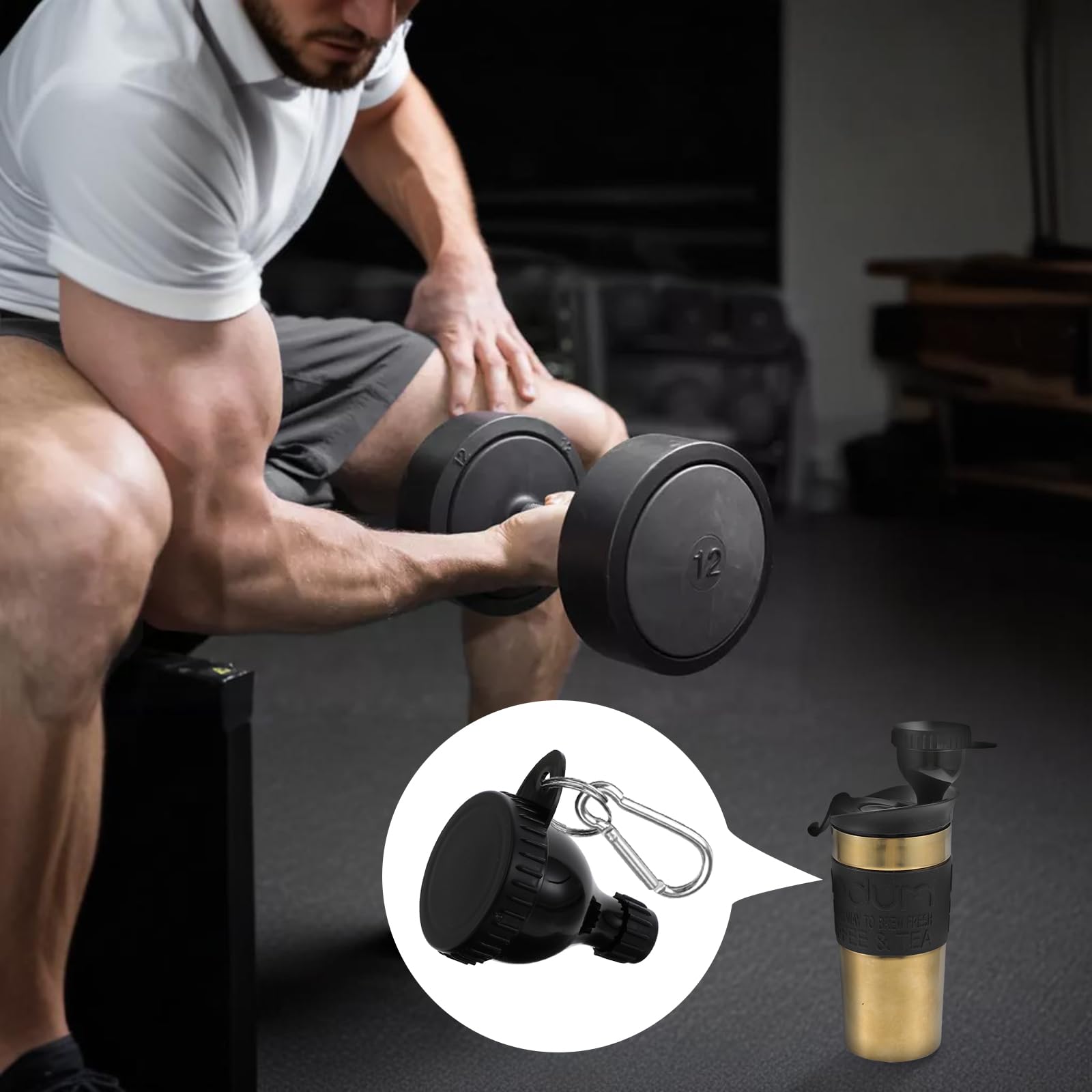 2 Contenitori Portatili Per Proteine In Polvere Con Imbuto Integrato, 100 Ml, In Materiale Alimentare, Per Viaggio E Palestra