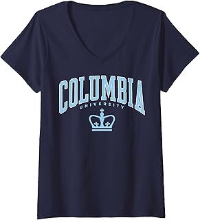 Womens Columbia Classic Arch Over Crown Navy | Columbia Women's V-Neck T-Shirt