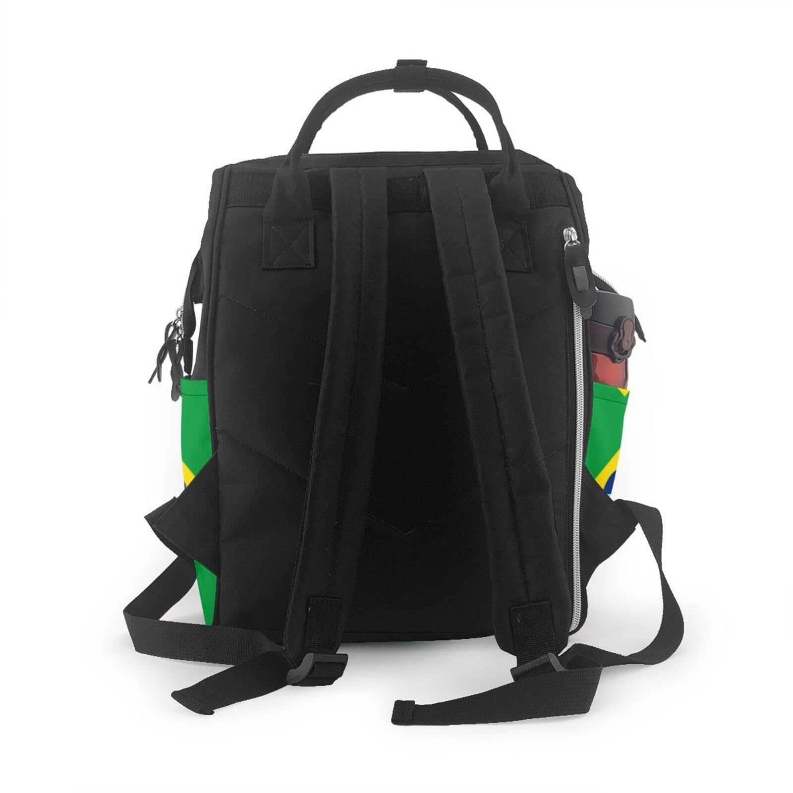 Pañaleras Para Bebe Drapeau Brésilien Durable Sac à langer Sac à dos et sac à langer pour maman et papa
